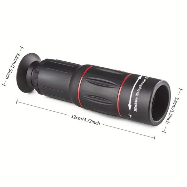 Objectif Téléobjectif pour iPhone et Android, Télescope de Caméra HD à Grande Loupe pour Photographie sur Smartphone avec Pince pour Téléphone & Trépied Portatif – Image 2