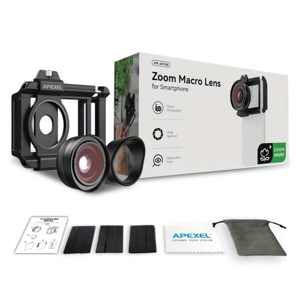 Objectif zoom APEXEL 10X-20X pour la photographie avec smartphone, objectif optique haute définition – Image 11