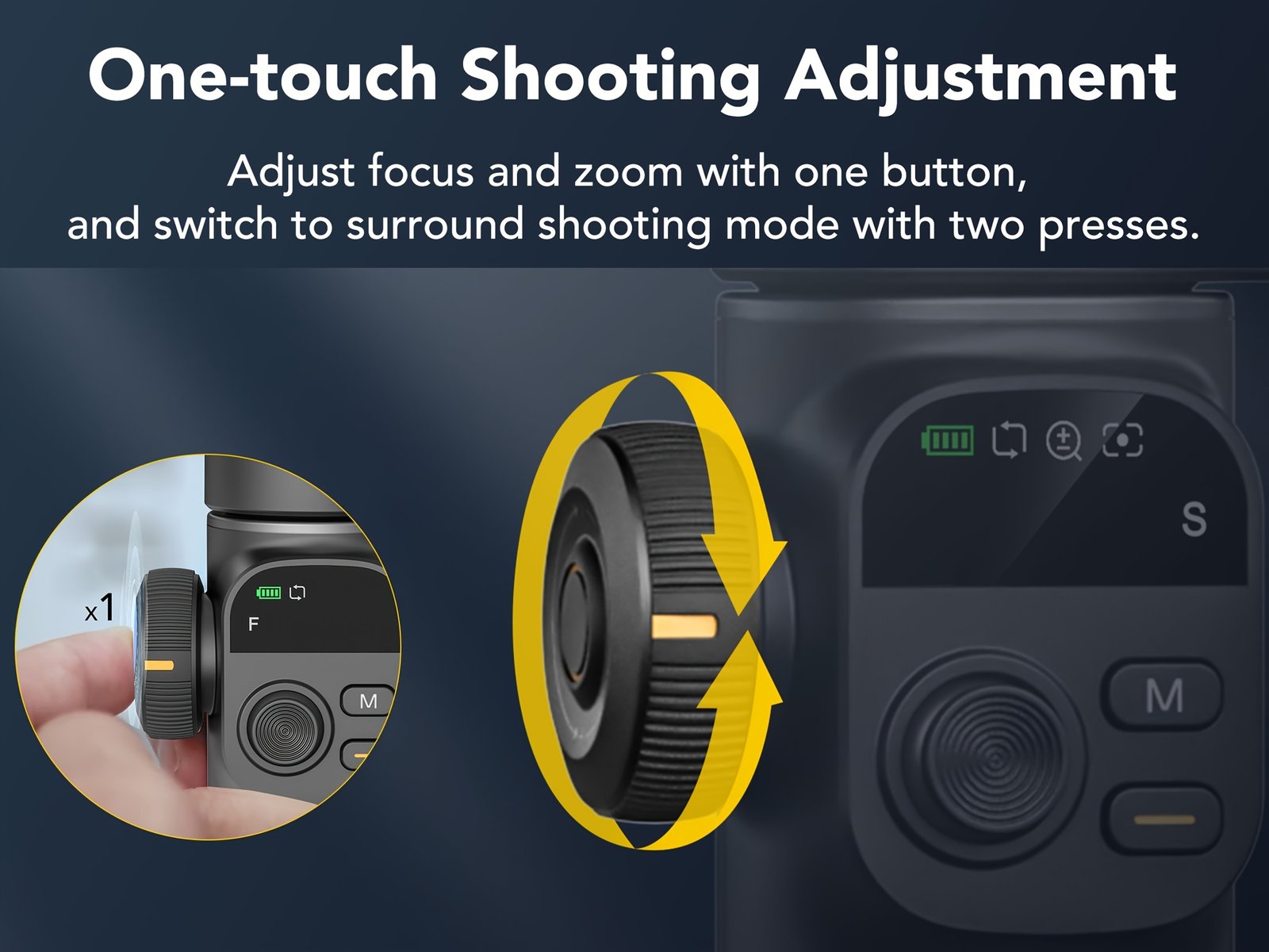 AOCHUAN Smart X2 Stabilisateur de Téléphone Gimbal pour Sport en Plein Air, Trépied à Déclencheur Automatique, Réglage Pliable avec Affichage LED au Sol, Contrôle par Gestes, Suivi de Visage et Corps, Fonction Anti-secousse