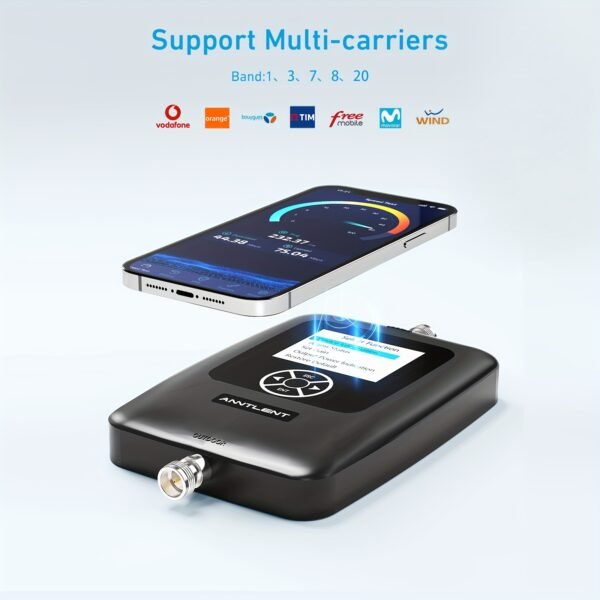Booster de Signal Série N50, Supporte les Bandes 1/3/7/8/20 pour Bureau à Domicile | Amplificateur de Signal HD Écran Tactile avec Antenne Omni Extérieure pour 4G LTE et 3G – Image 3
