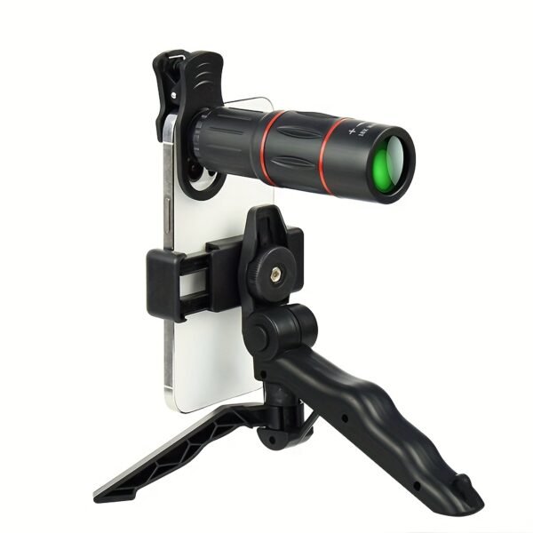 Objectif Téléobjectif pour iPhone et Android, Télescope de Caméra HD à Grande Loupe pour Photographie sur Smartphone avec Pince pour Téléphone & Trépied Portatif – Image 7