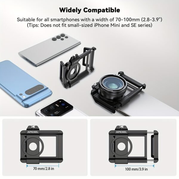 Objectif zoom APEXEL 10X-20X pour la photographie avec smartphone, objectif optique haute définition – Image 2