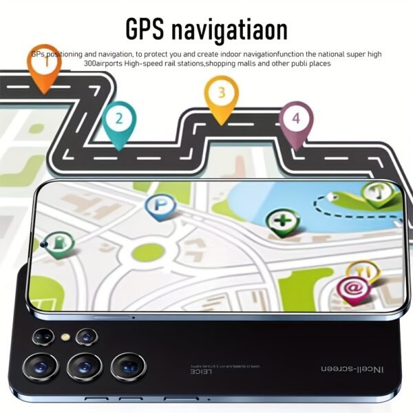Smartphone déverrouillé 5G pour Android 13 - 8 Go + 256 Go / Écran 6,8" / Caméra 50 MP + 13 MP / Batterie 6800 mAh / Double SIM / Face ID / GPS - Livré avec casque audio, câble de charge, étui et film anti-rayures, W&O – Image 9