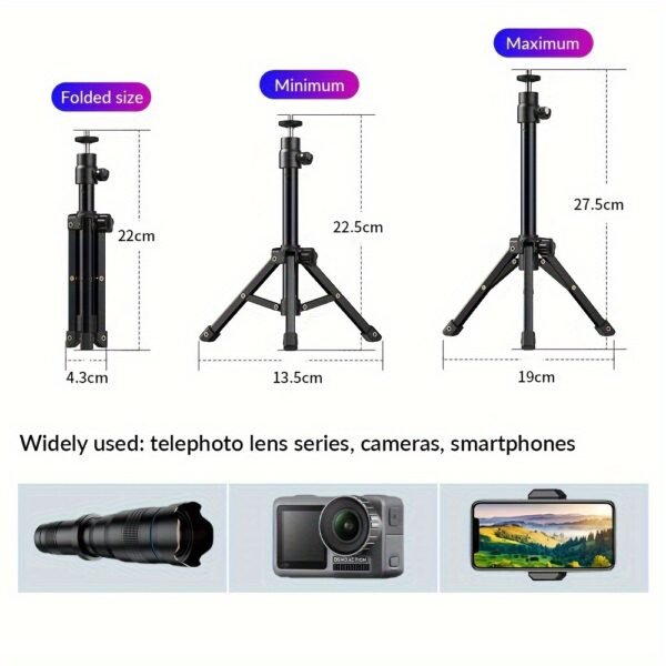 Kit d'Objectif Téléobjectif APEXEL 36X pour Smartphone, Lentille de Caméra pour Téléphone Portable avec Attache Universelle, Objectif de Photographie HD pour iPhone et la Plupart des Smartphones - Objectif Téléphoto à Haute Grossissement pour Photographie de Concerts et Observation des Oiseaux, APExel – Image 10
