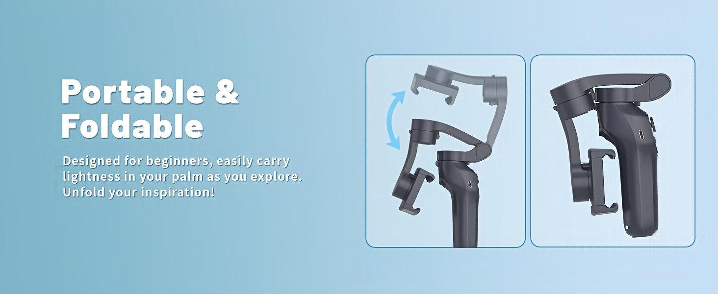 COMITOK L7C gimbal portable à 3 axes intelligent, peut être utilisé pour filmer des vidéos fluides, diffusions en direct, contrôle de geste intelligent et prises de vue de suivi, avec lumière d'appoint intégrée, artefact de prise de vue vlog selfie pour téléphone portable multi-scènes