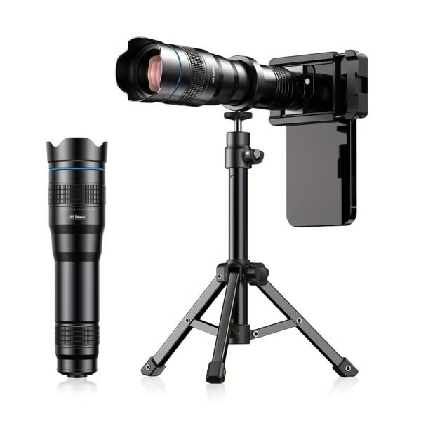 Kit d'Objectif Téléobjectif APEXEL 36X pour Smartphone, Lentille de Caméra pour Téléphone Portable avec Attache Universelle, Objectif de Photographie HD pour iPhone et la Plupart des Smartphones - Objectif Téléphoto à Haute Grossissement pour Photographie de Concerts et Observation des Oiseaux, APExel – Image 3