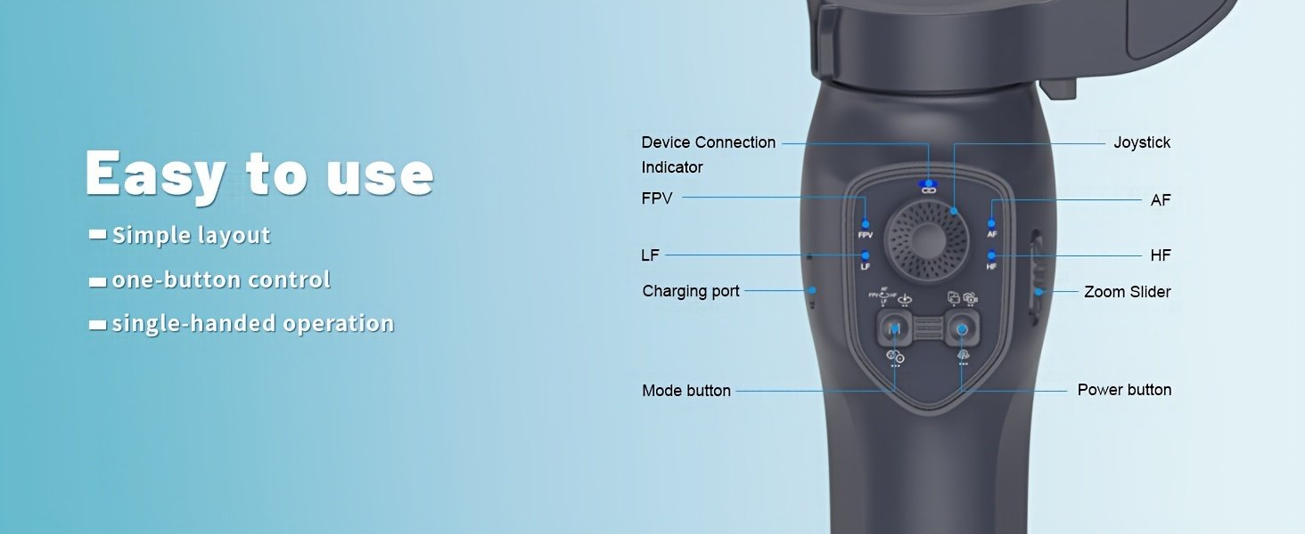 COMITOK L7C gimbal portable à 3 axes intelligent, peut être utilisé pour filmer des vidéos fluides, diffusions en direct, contrôle de geste intelligent et prises de vue de suivi, avec lumière d'appoint intégrée, artefact de prise de vue vlog selfie pour téléphone portable multi-scènes