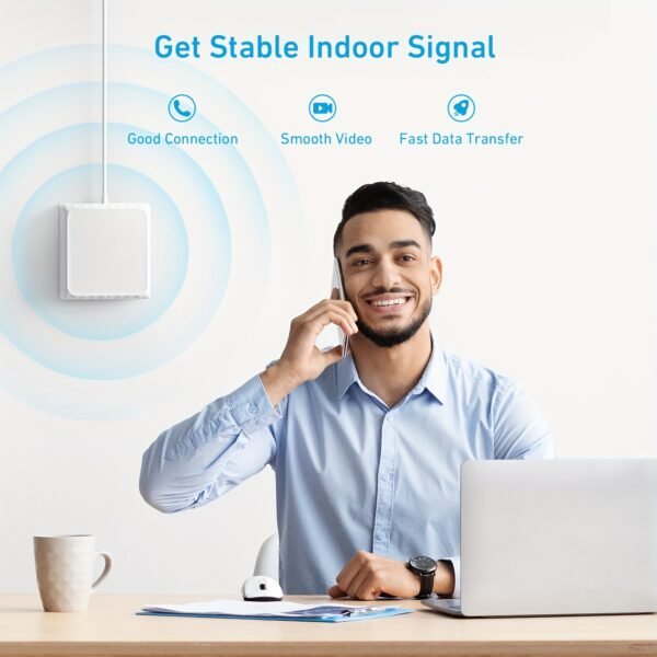 Booster de Signal Série N50, Supporte les Bandes 1/3/7/8/20 pour Bureau à Domicile | Amplificateur de Signal HD Écran Tactile avec Antenne Omni Extérieure pour 4G LTE et 3G – Image 6