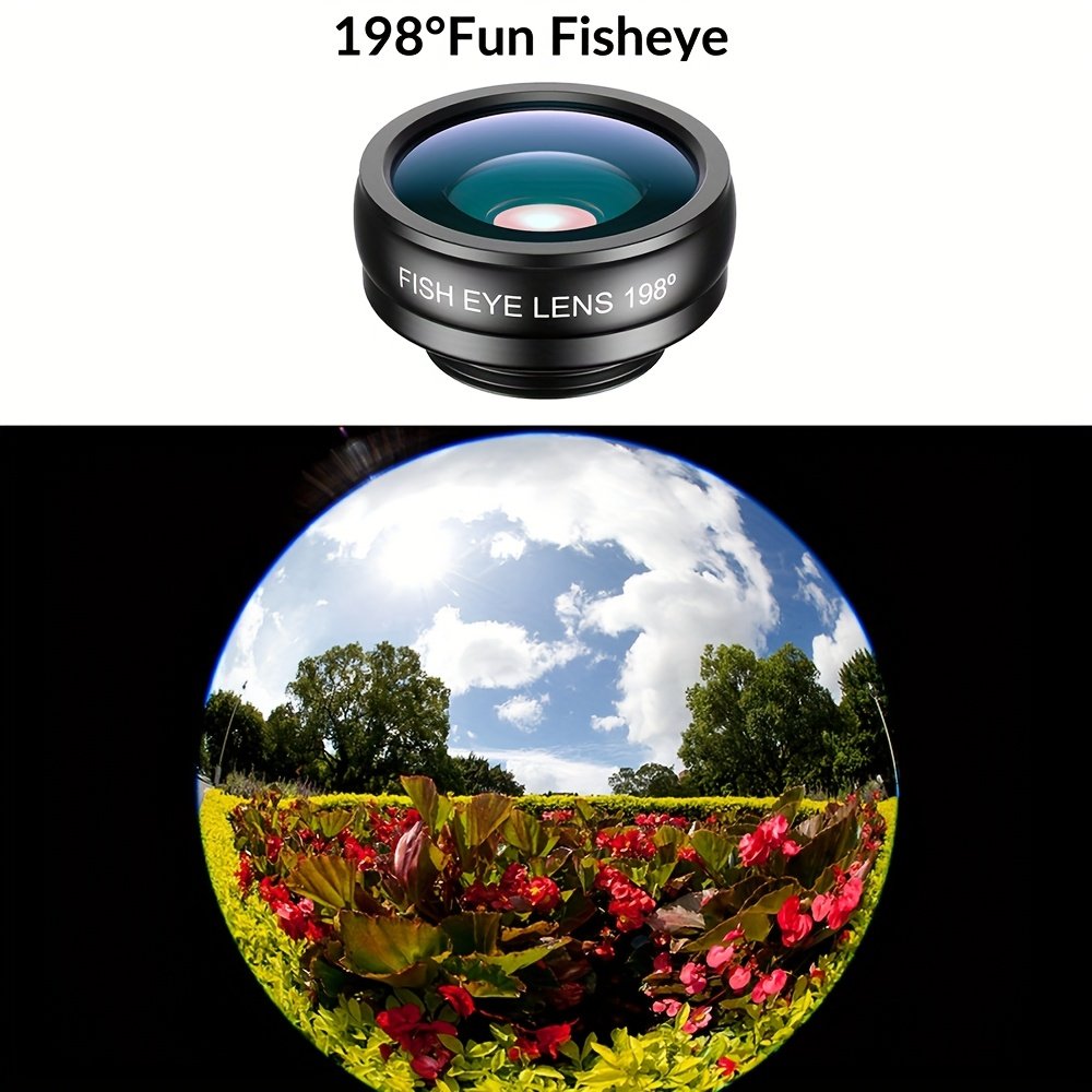 Kit d'Objectifs pour Téléphone APEXEL 10 en 1 - Objectif Télescopique 22X, Objectif Œil de Poisson 198°, Objectif Grand Angle et Objectif Macro (Vissés Ensemble), Kit de Photographie pour iPhone 16/15/14/13 Pro Max, Samsung et la Plupart des Smartphones