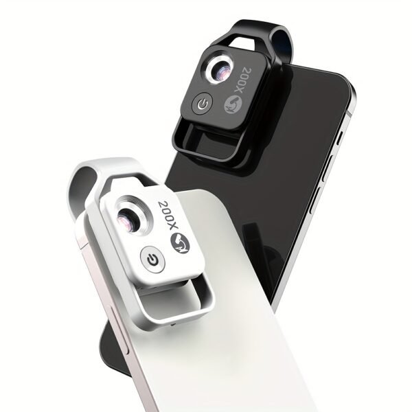 1 Pack Microscope APEXEL 200X Grossissement pour iPhone Huawei Xiaomi - Résolution HD, Lumière LED avec Filtre CPL, Design Clip-On Portable, Sans Application Nécessaire, Sac de Transport et Chiffon de Nettoyage Inclus, Microscopie Smartphone, Accessoire Compatible, Objectif Précis, Pour Utilisateurs Passionnés – Image 6