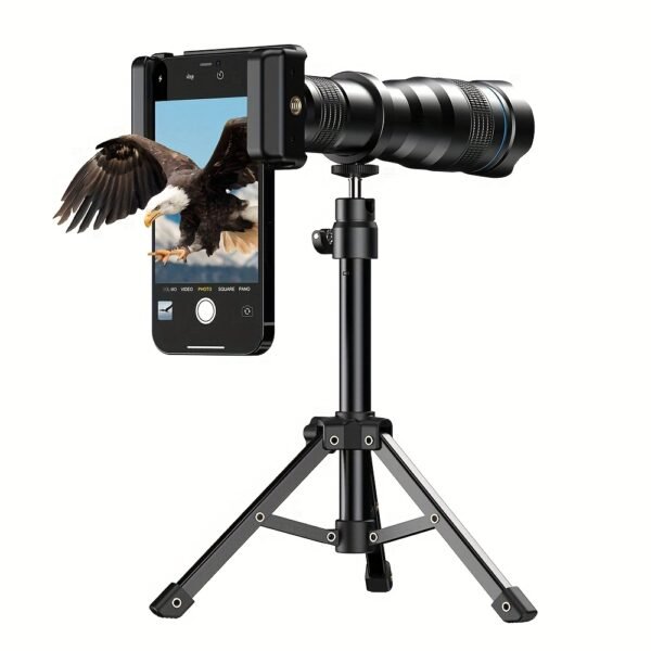 Kit d'Objectif Téléobjectif APEXEL 36X pour Smartphone, Lentille de Caméra pour Téléphone Portable avec Attache Universelle, Objectif de Photographie HD pour iPhone et la Plupart des Smartphones - Objectif Téléphoto à Haute Grossissement pour Photographie de Concerts et Observation des Oiseaux, APExel – Image 6