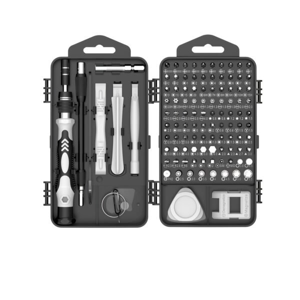 1pc 138 En 1 Kit de Réparation de Bricolage, Ensembles de Tournevis de Précision Kit D'outils de Tournevis Adapté Aux Réparations D'iphones, de Tablettes, de Montres, D'appareils Photo, Etc. Avec Mini Clé Et Extracteur de Vis Dénudées – Image 3