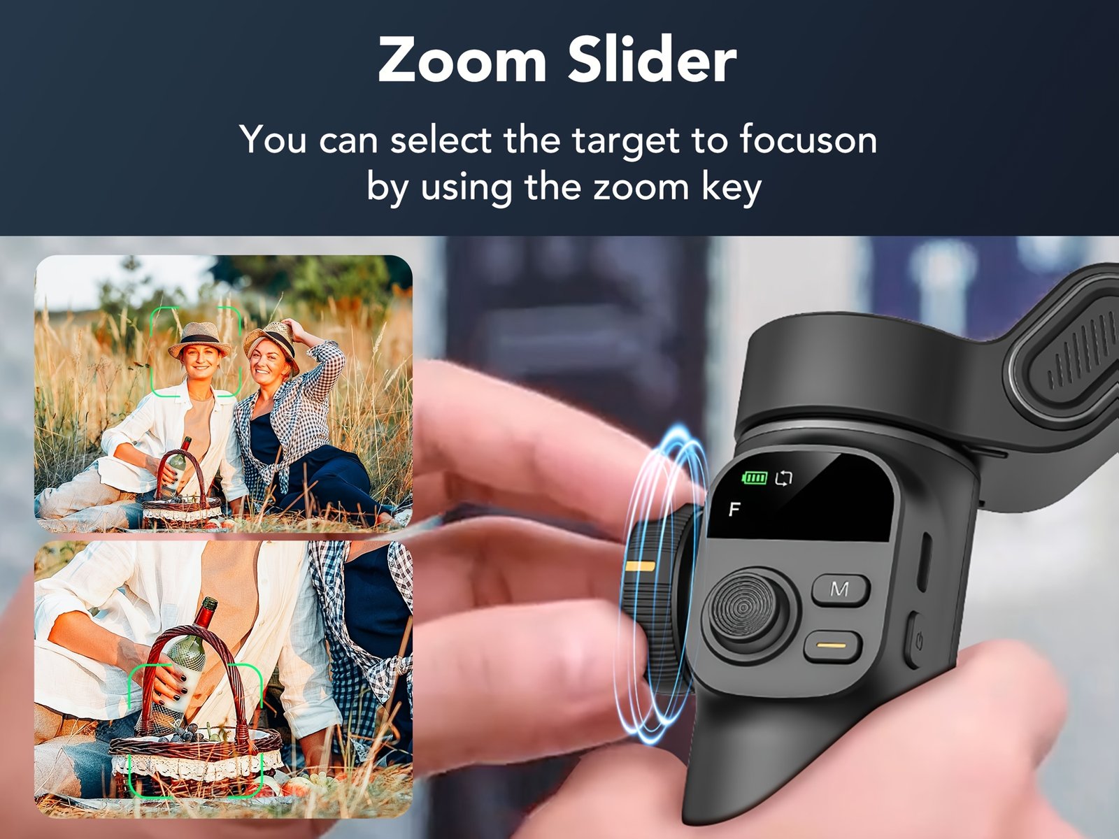 AOCHUAN Smart X2 Stabilisateur de Téléphone Gimbal pour Sport en Plein Air, Trépied à Déclencheur Automatique, Réglage Pliable avec Affichage LED au Sol, Contrôle par Gestes, Suivi de Visage et Corps, Fonction Anti-secousse