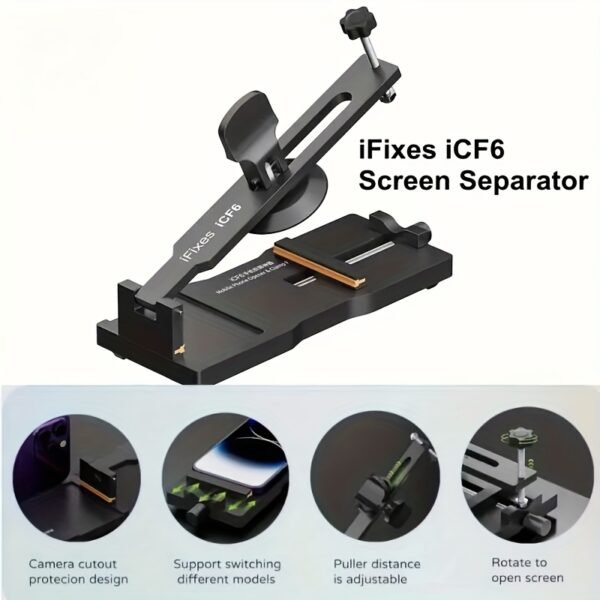 Outil de désassemblage de réparation d'écran de téléphone portable, outil de séparation rapide d'écran de téléphone portable, protection de sécurité, retrait non destructeur, séparateur d'écran manuel sans rechargement – Image 4