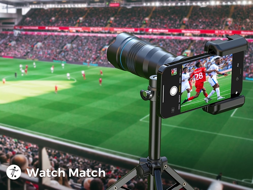 Kit d'Objectif Téléobjectif APEXEL 36X pour Smartphone, Lentille de Caméra pour Téléphone Portable avec Attache Universelle, Objectif de Photographie HD pour iPhone et la Plupart des Smartphones - Objectif Téléphoto à Haute Grossissement pour Photographie de Concerts et Observation des Oiseaux, APExel