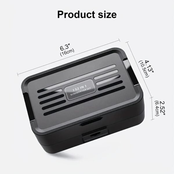 Kit de Réparation pour Téléphone Mobile avec Ensemble de Tournevis, Boîte Magnétique Incluant une Barre à Levier, Ventouse, Pincettes, Pinces et 108 Embouts pour Réparations Quotidiennes - Adapté aux Ordinateurs Personnels, Ordinateurs Portables, Téléphones Mobiles, Consoles de Jeux, Caméras, Lunettes, etc (Copie) – Image 2