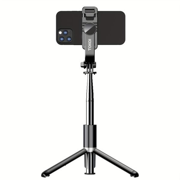 Trépied de perche à selfie pour téléphone portable de 40 po, support de trépied extensible tout-en-1 pour smartphone avec télécommande sans fil, rotation à 360° pour iPhone 14/13/12/12 Pro/11/11 Pro/XS/XR/X/8/7 Plus, pour les smartphones Samsung, Google, LG, Sony – Image 5