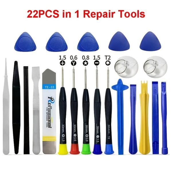 Outil de Réparation Multifonctionnel 42-en-1 pour Téléphone Portable, Lame de Levier en Plastique, Tournevis d'Ouverture d'Écran pour iPhone, iPad, Démontage d'Ordinateur Portable, Sac à Main – Image 4