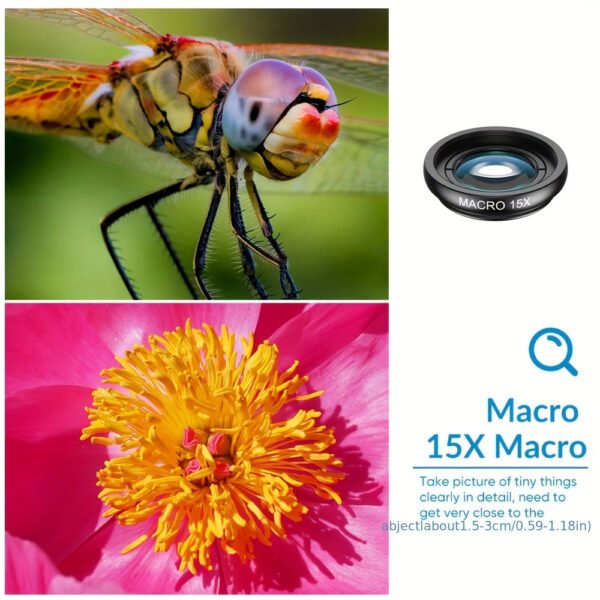 Kit d'Objectifs APEXEL 10 en 1 pour Téléphone avec Objectif Pois, Macro Large, Filtre Étoile et CPL pour iPhone 11, Samsung Redmi et tous les Smartphones – Image 8