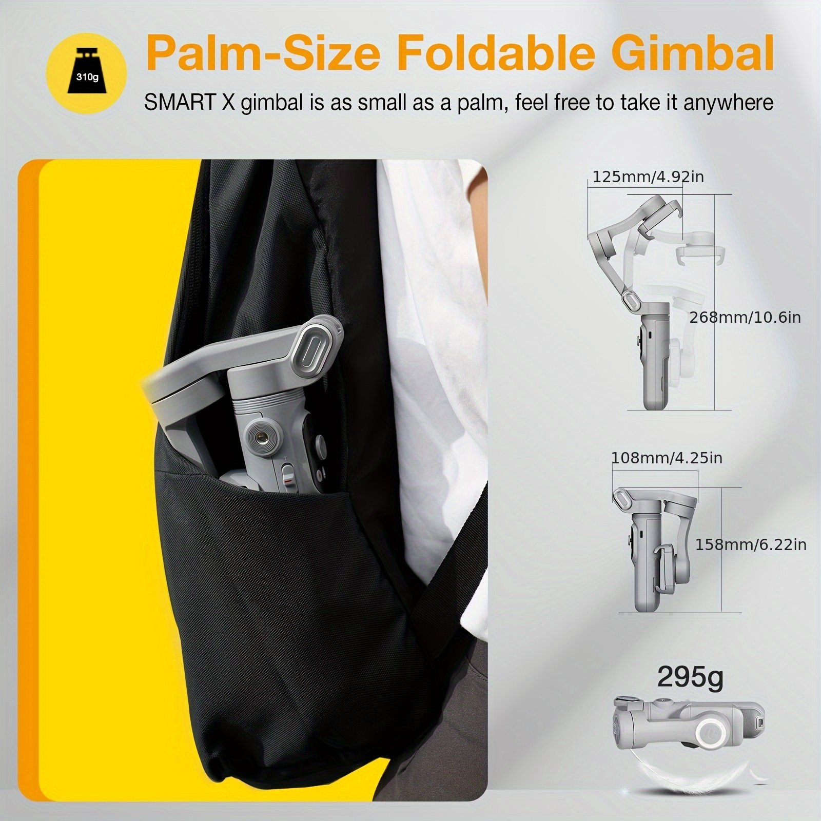 Stabilisateur de Téléphone Portable Aochuan à 3 Axes Anti-vibration pour Création Vidéo, Adapté aux Enregistrements et Tournages VLOG, avec Lumière Intégrée et Suivi Visage