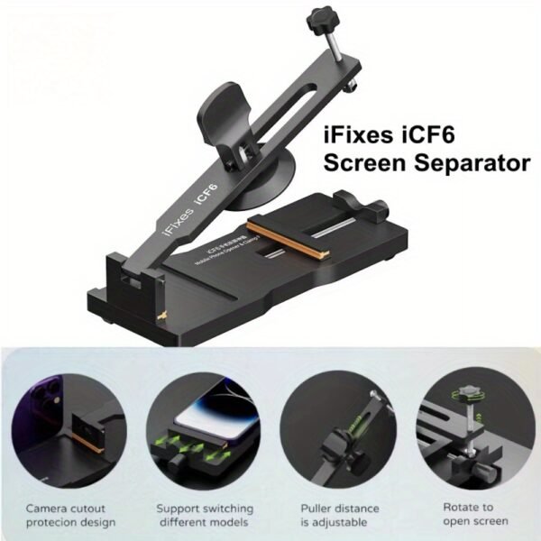 Démonteur de Réparation d'Écran de Téléphone Portable, Outil de Séparation Rapide d'Écran de Téléphone Portable, Protection de Sécurité, Retrait Non Destructif, Séparateur d'Écran Manuel Sans Chargement