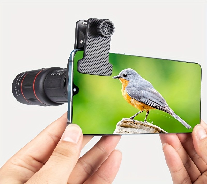 Objectif téléobjectif haute définition 18X universel pour smartphones, matériau en caoutchouc, accessoire d'objectif zoom pour la photographie en plein air, compatible avec pour for iphone, pour for samsung, Xiaomi et plus